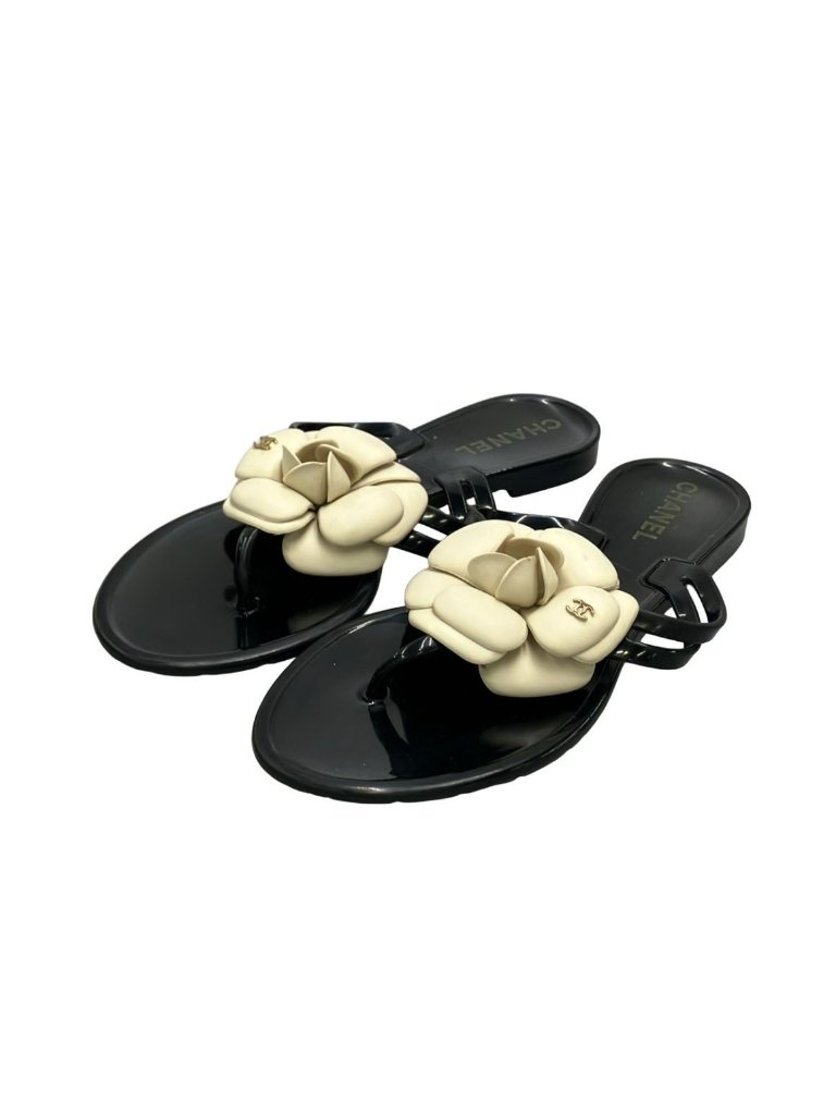 Chanel Beach Sandals Camellia